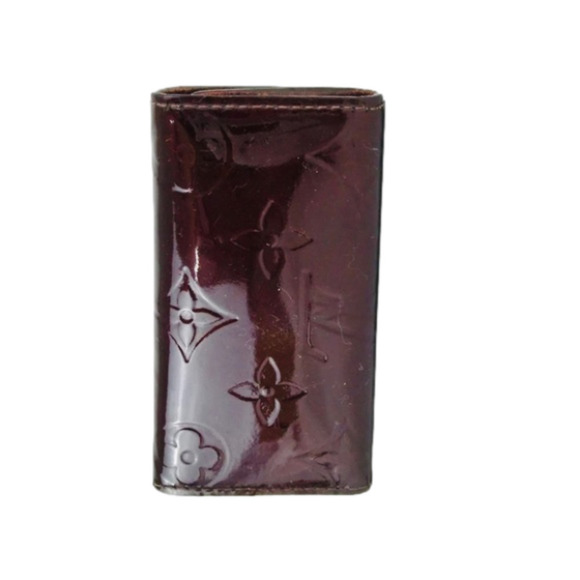 🔑 Louis Vuitton M93517 Vernis Burgundy Keychain - Picture 5 of 11